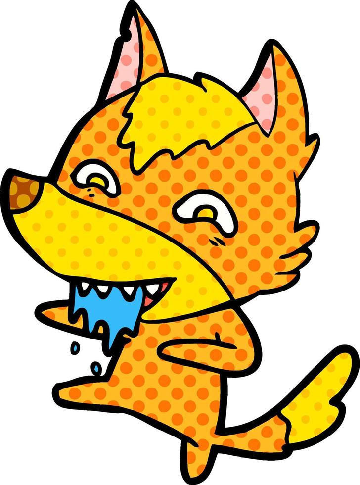 fox cartoon character vector