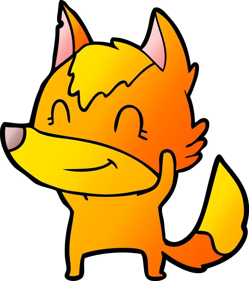 fox cartoon character vector