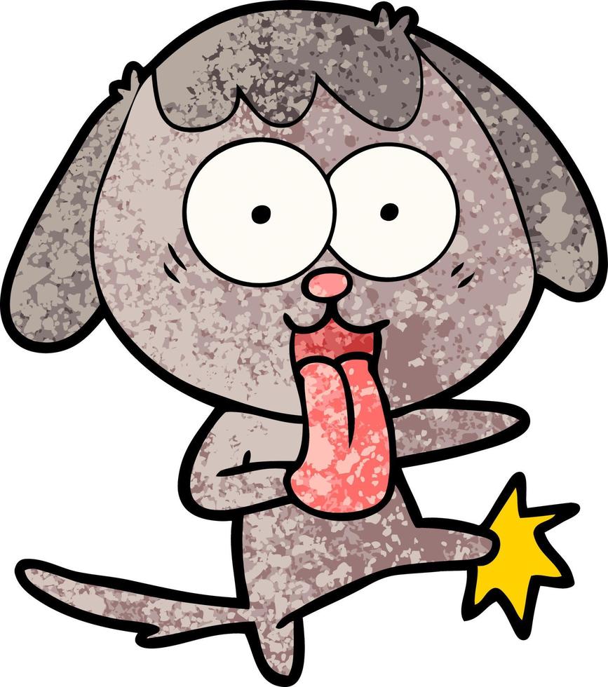 perro de dibujos animados lindo vector