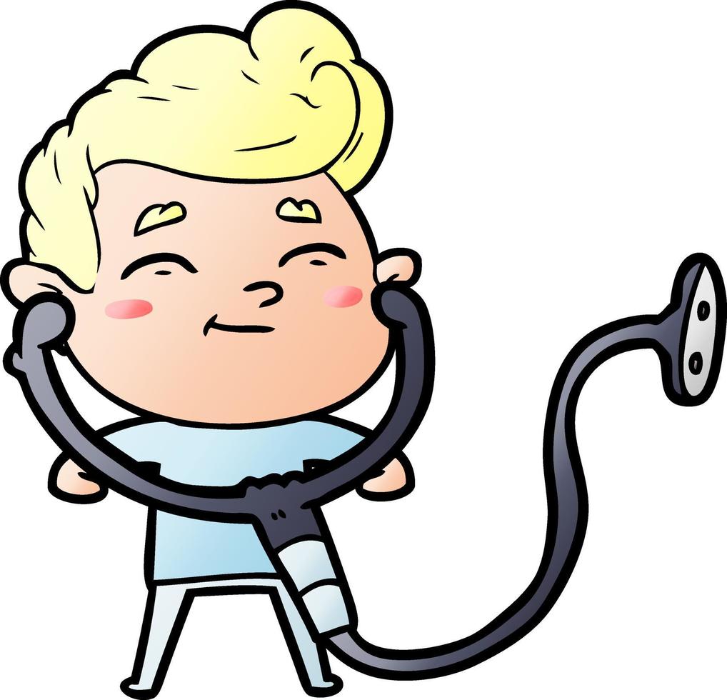 happy cartoon man vector