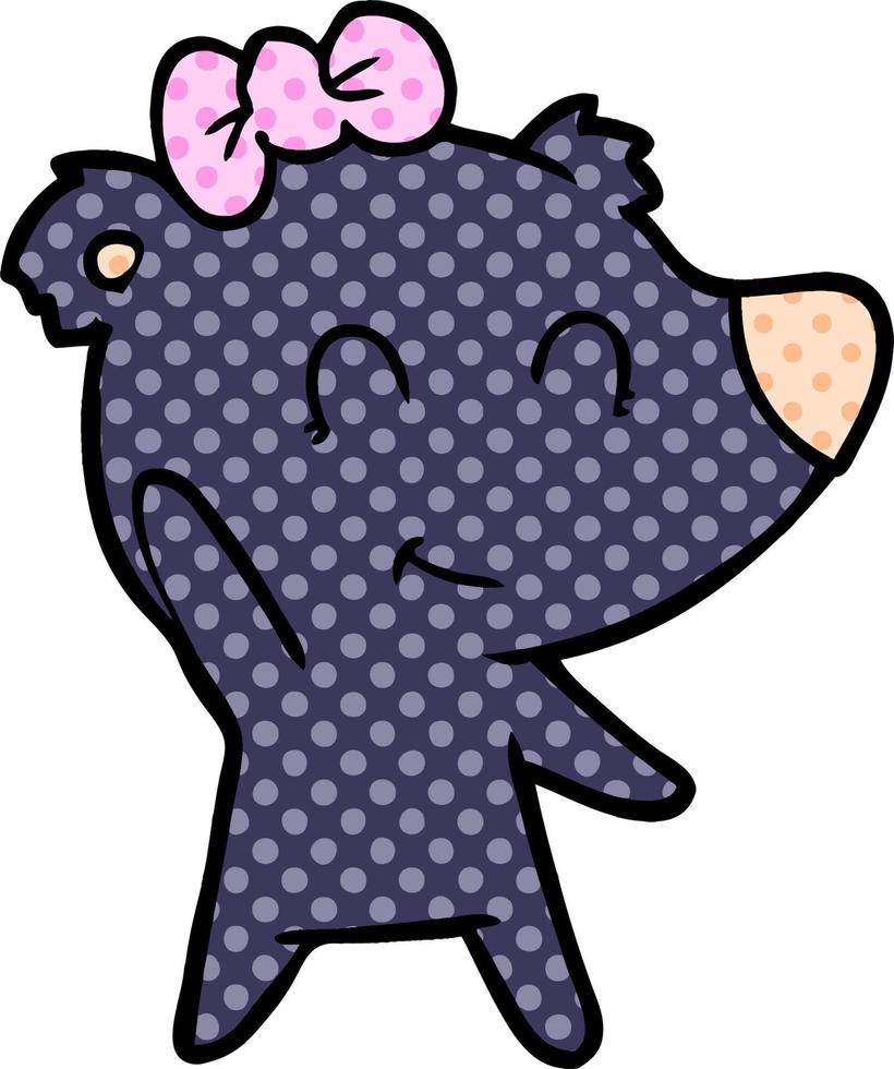 bear cartoon chraracter vector