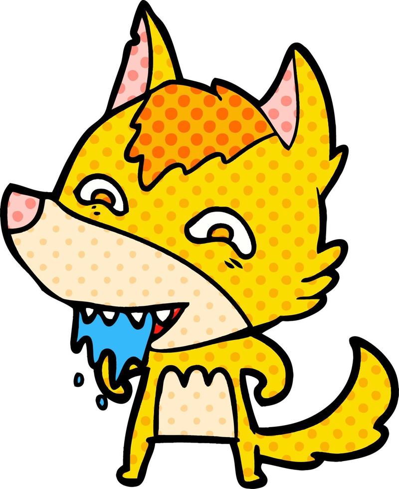 fox cartoon character vector