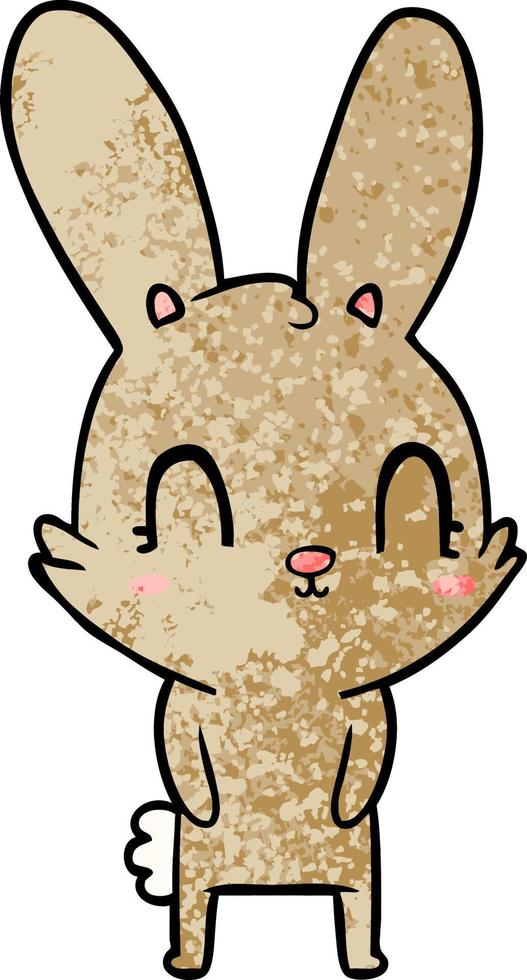 cute cartoon rabbit vector