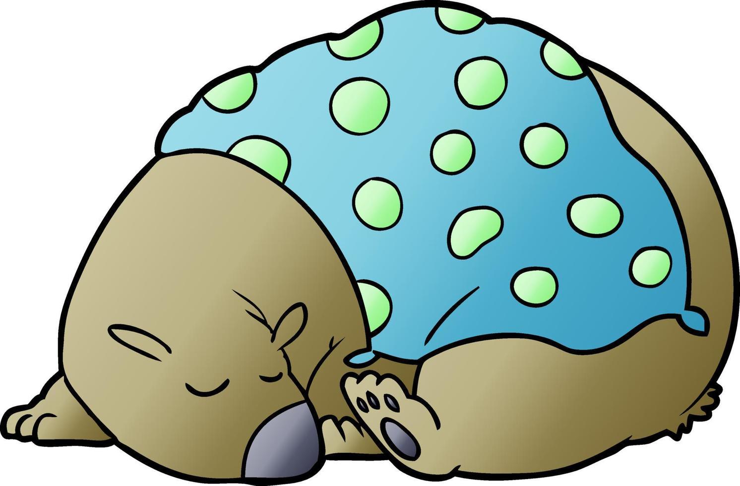 personaje de dibujos animados de oso durmiente vector