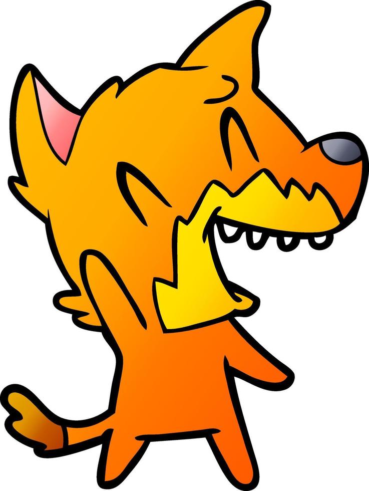 fox cartoon character vector
