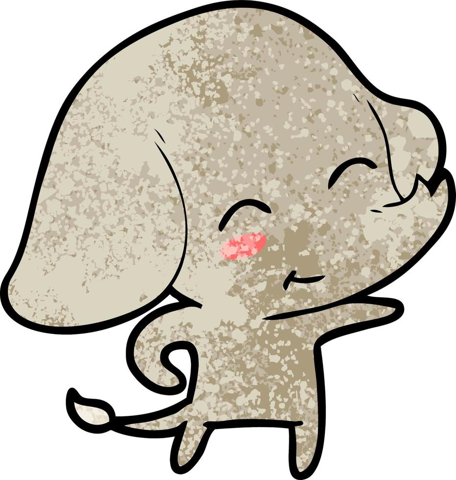 cute cartoon elephant vector