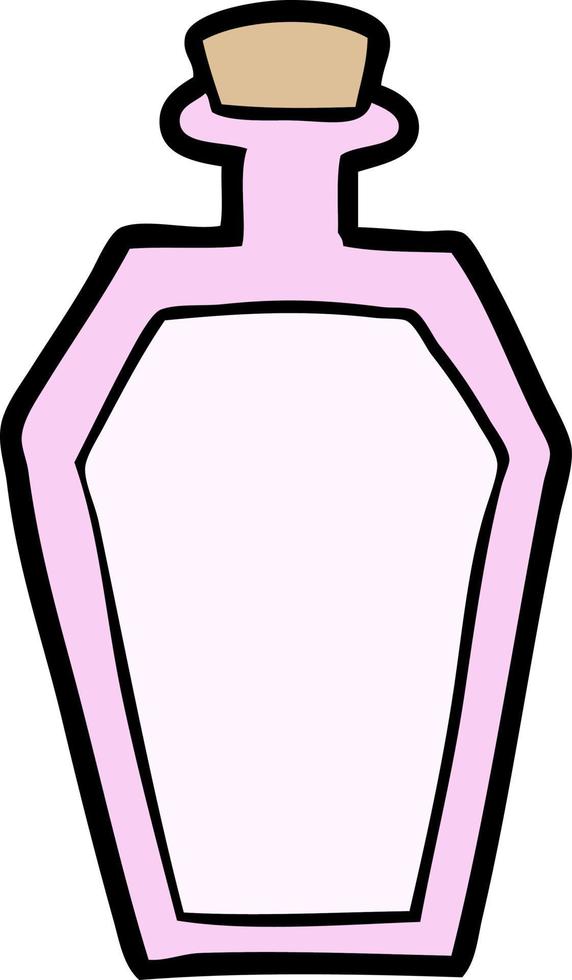 botella de perfume de dibujos animados vector