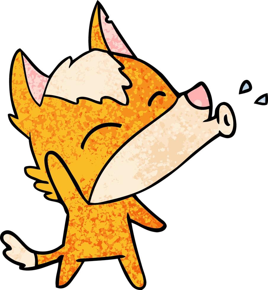 fox cartoon character vector