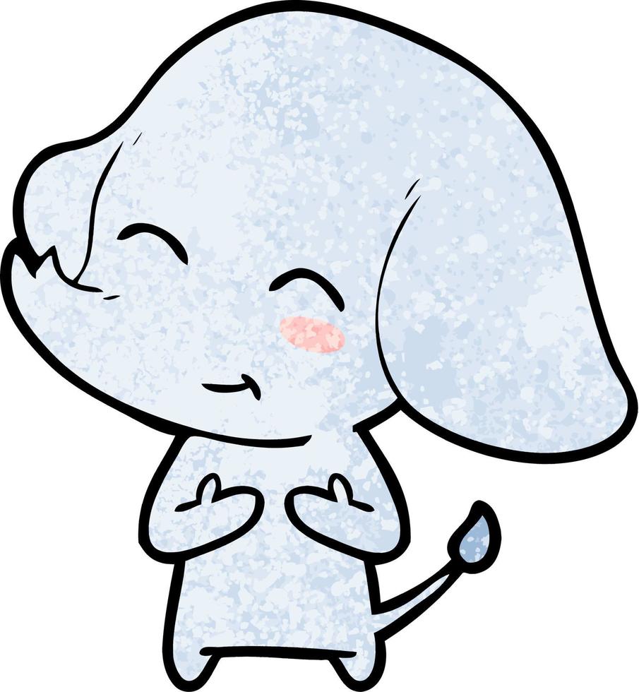 cute cartoon elephant vector