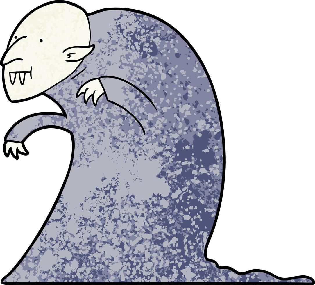 spooky cartoon vampire vector