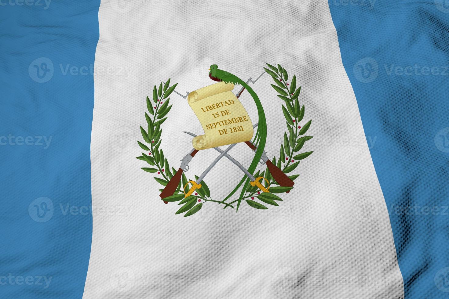 Flag of Guatemala in 3D rendering photo