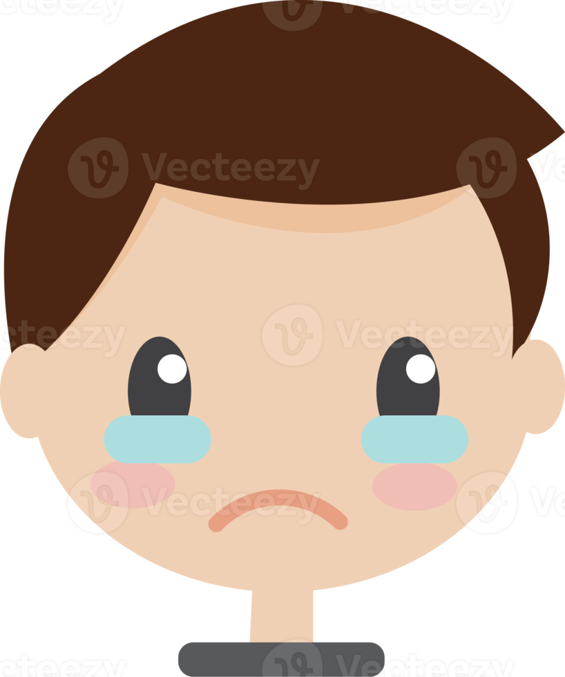 Free Face expressions of a brown haired man in ifferent male emotions