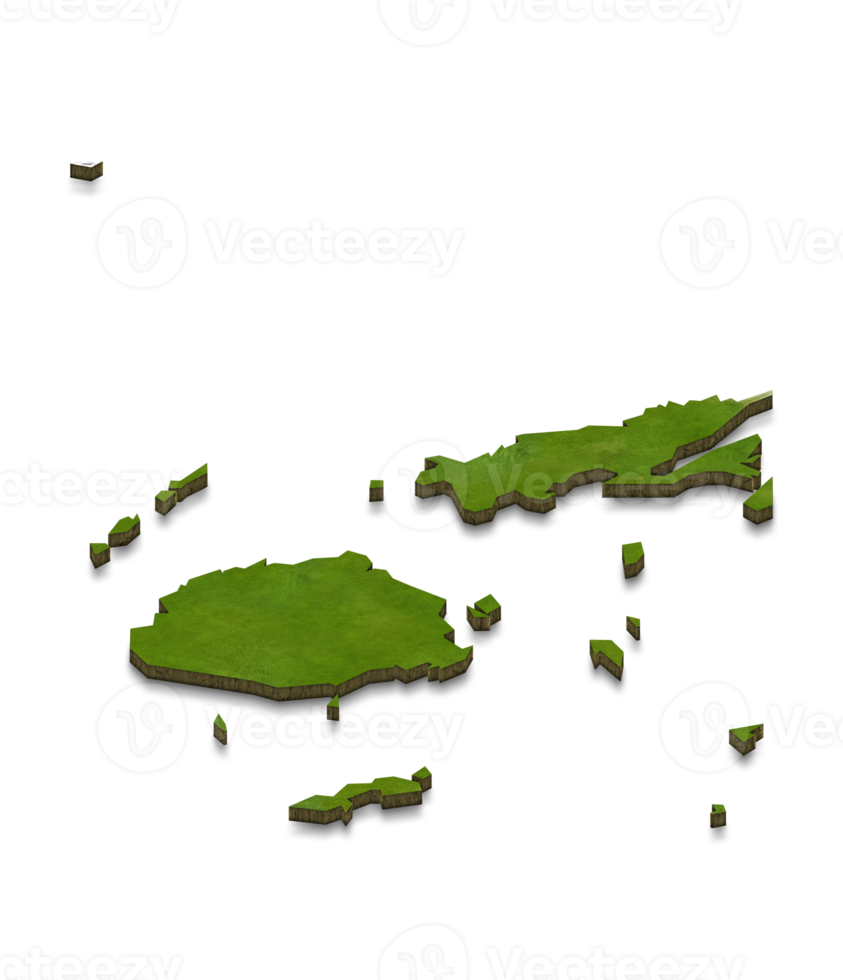 3D map illustration of FijiEast png