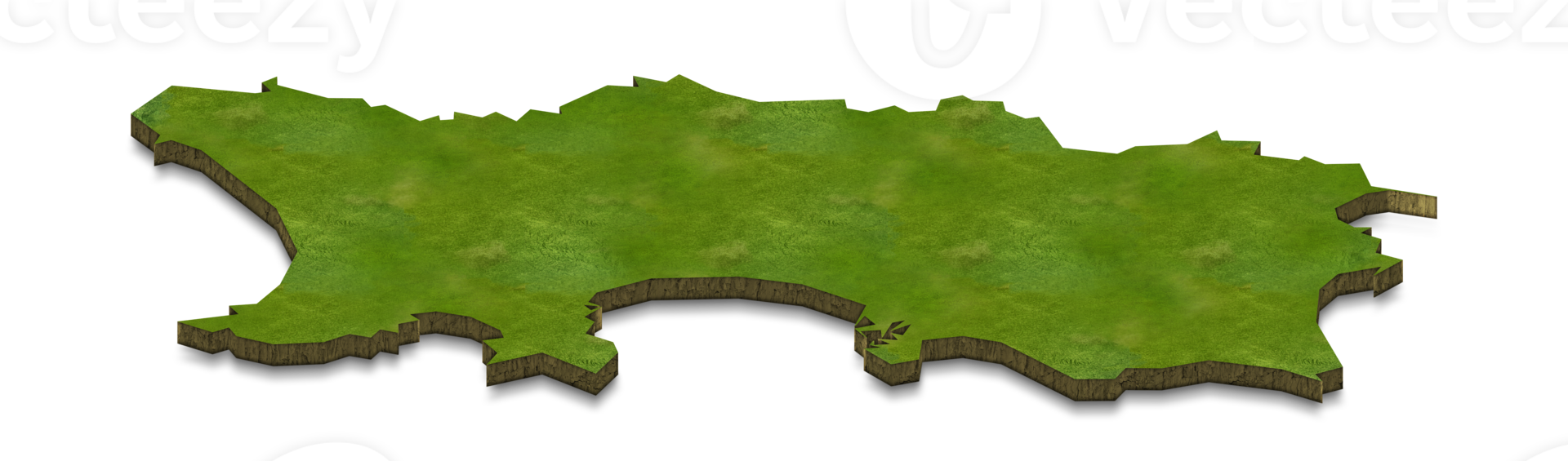 3D map illustration of Jersey png