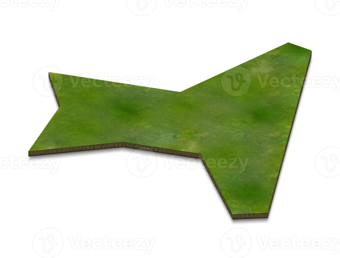 3D map illustration of Christmas sland png