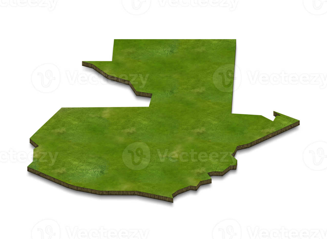 3d carte illustration du guatemala png