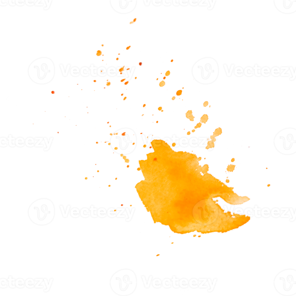 waterverf plons en spetterde illustratie geïsoleerd voor gekleurde ontwerp png