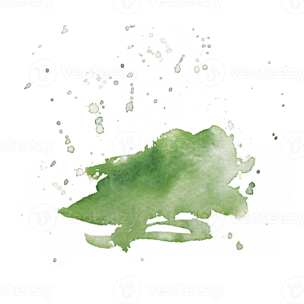 waterverf plons en spetterde illustratie geïsoleerd voor gekleurde ontwerp png