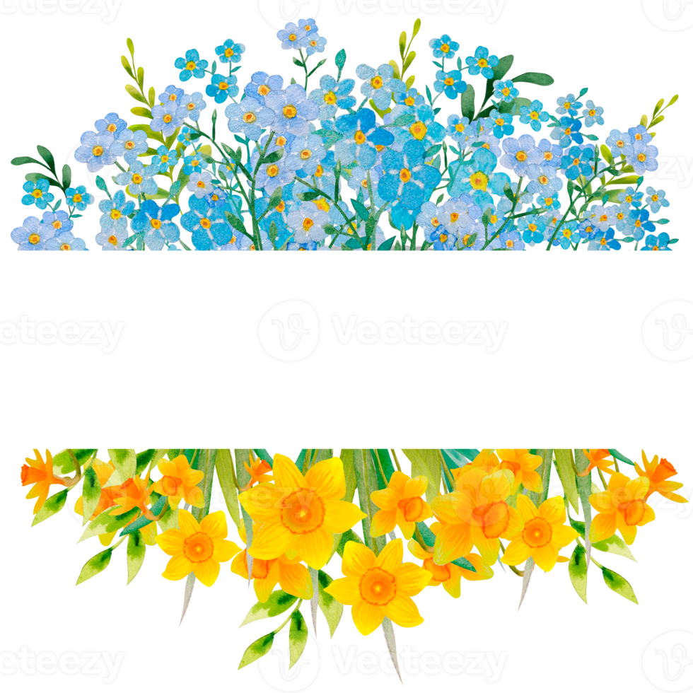 fleurs ukrainiennes aquarelles png