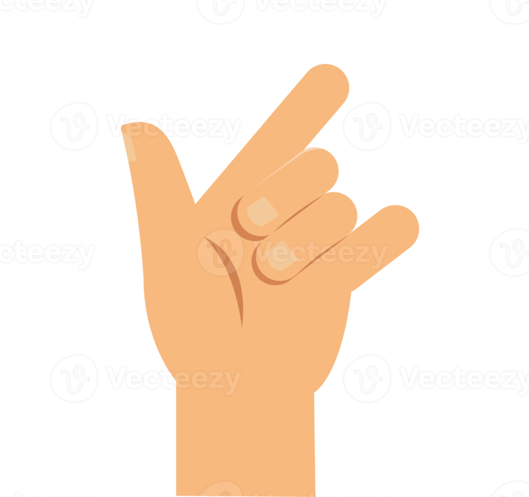 I Love You language hand sign icon png