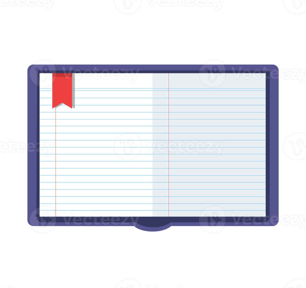 Blank notebook paper sheet with lines png