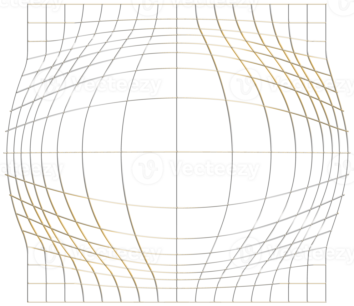 abstract 3d renderen van goud gebied met chaotisch structuur. futuristische vorm geven aan. sci-fi achtergrond met wireframe en wereldbol png