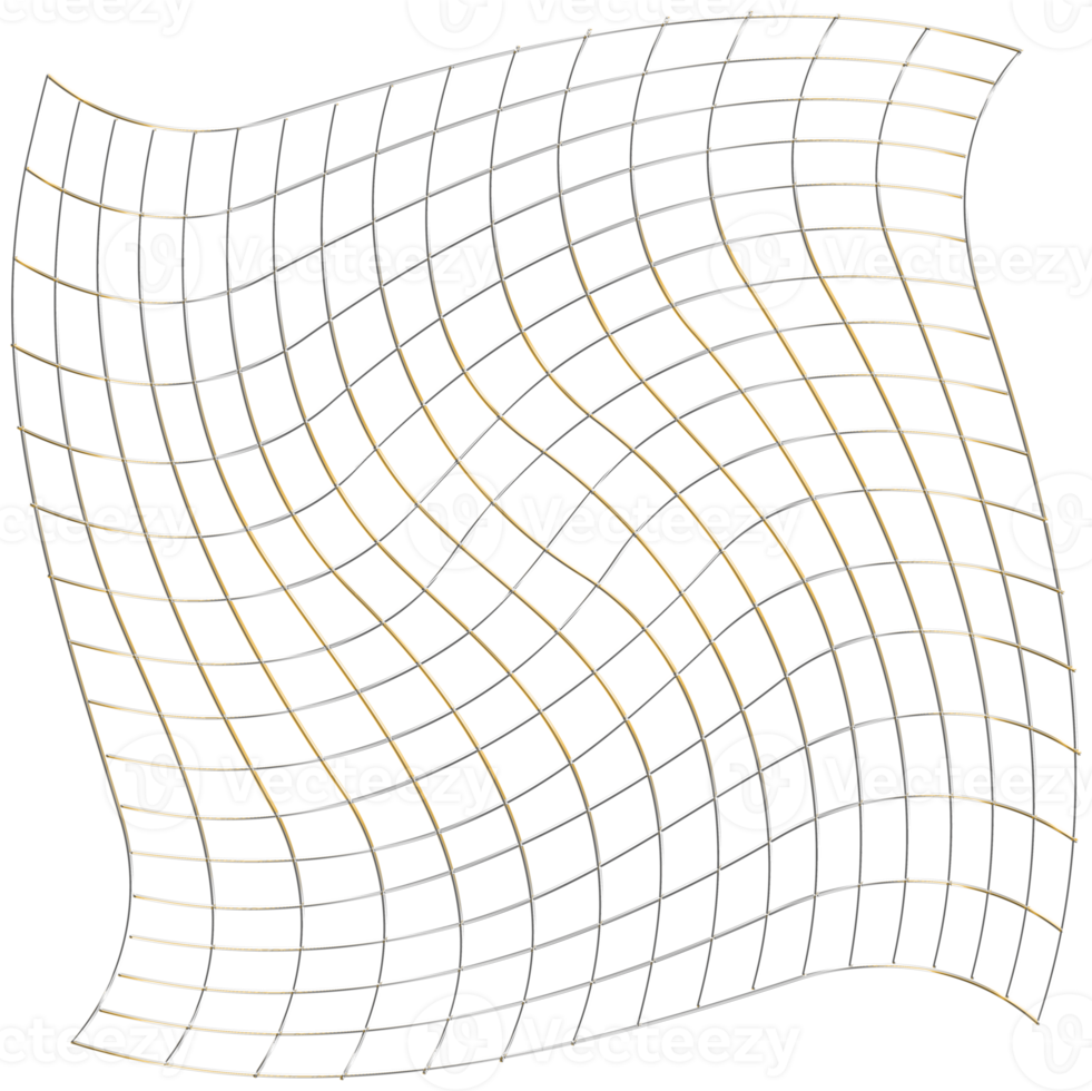 abstract 3d renderen van goud gebied met chaotisch structuur. futuristische vorm geven aan. sci-fi achtergrond met wireframe en wereldbol png