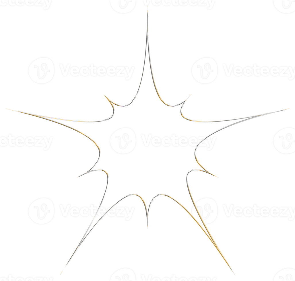 abstract 3d renderen van goud gebied met chaotisch structuur. futuristische vorm geven aan. sci-fi achtergrond met wireframe en wereldbol png