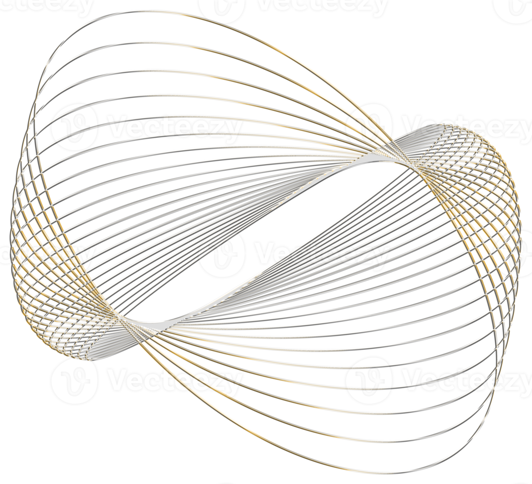 Abstract 3d rendering of gold sphere with chaotic structure. Futuristic shape. Sci-fi background with wireframe and globe png