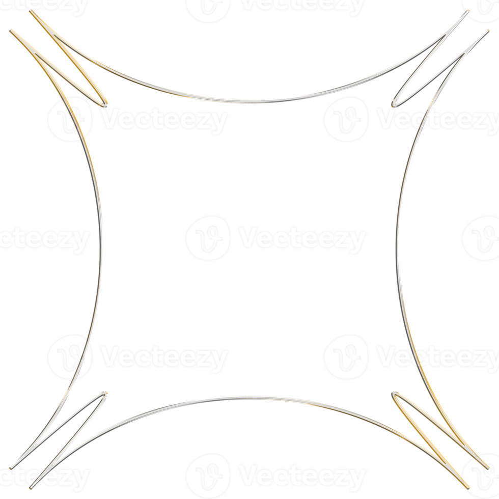 abstract 3d renderen van goud gebied met chaotisch structuur. futuristische vorm geven aan. sci-fi achtergrond met wireframe en wereldbol png