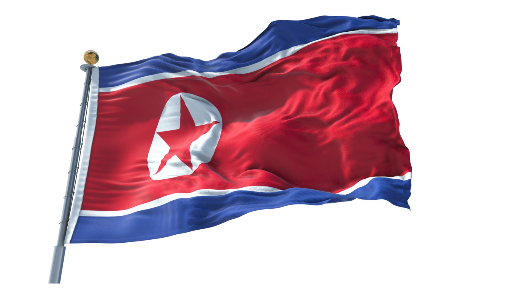 Korea North Flag PNG