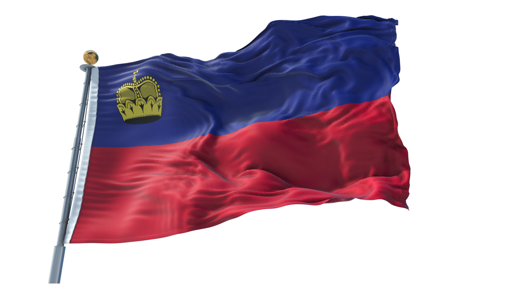 Liechtenstein vlag PNG