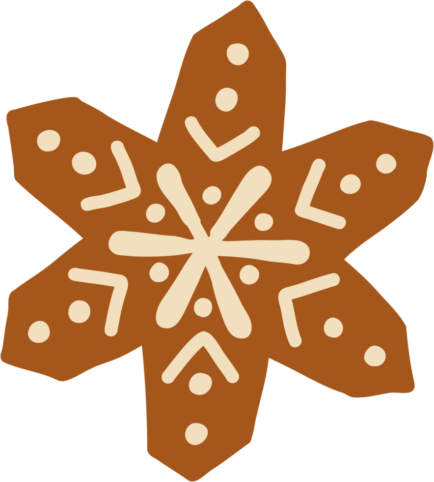 doodle freehand sketch drawing of ginger bread cookie. png