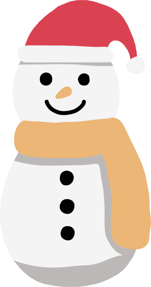 doodle freehand sketch drawing of a snowman. christmas festival concept.  12375799 PNG