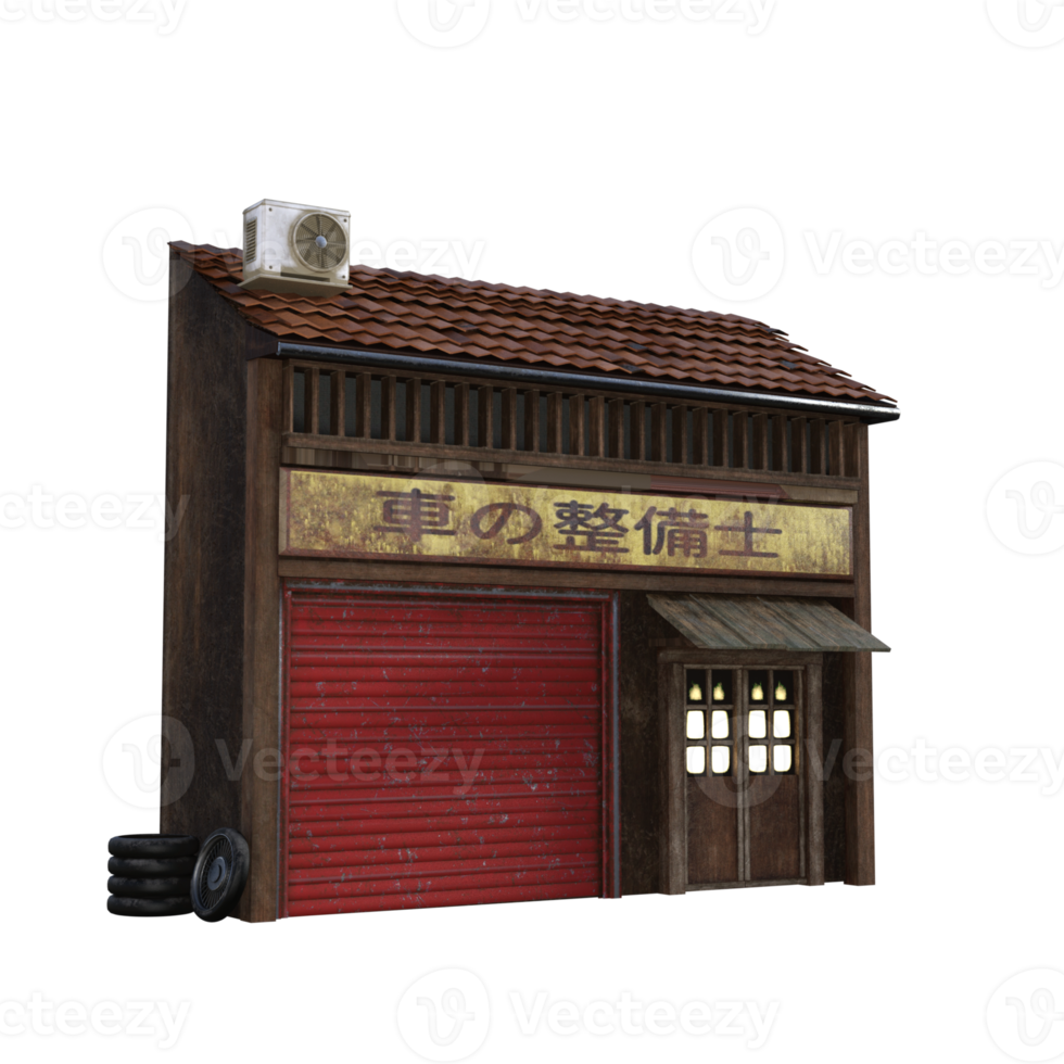 cuisine japonaise rendu 3d png