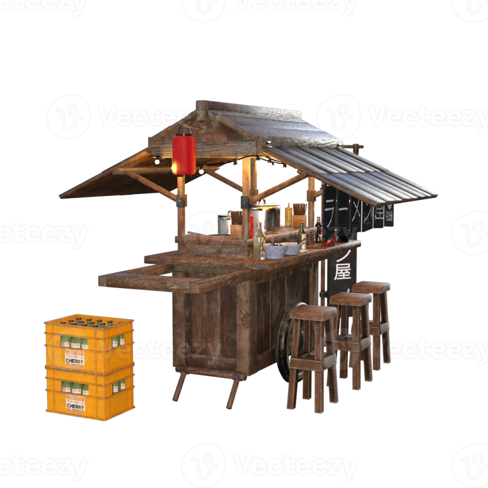 Japans voedsel 3d renderen png