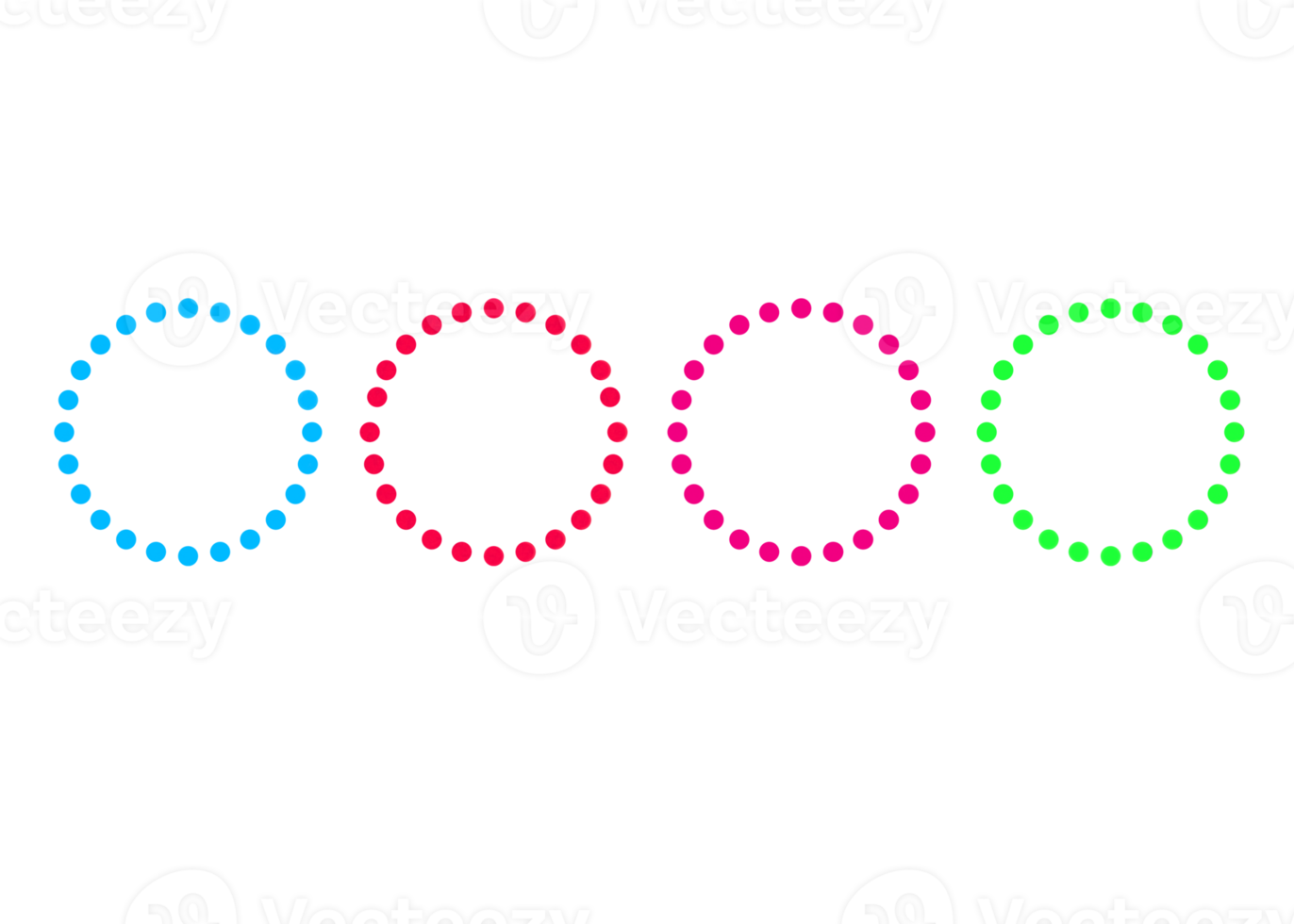 objeto de círculo colorido de cinco pasos para plantilla infográfica. png