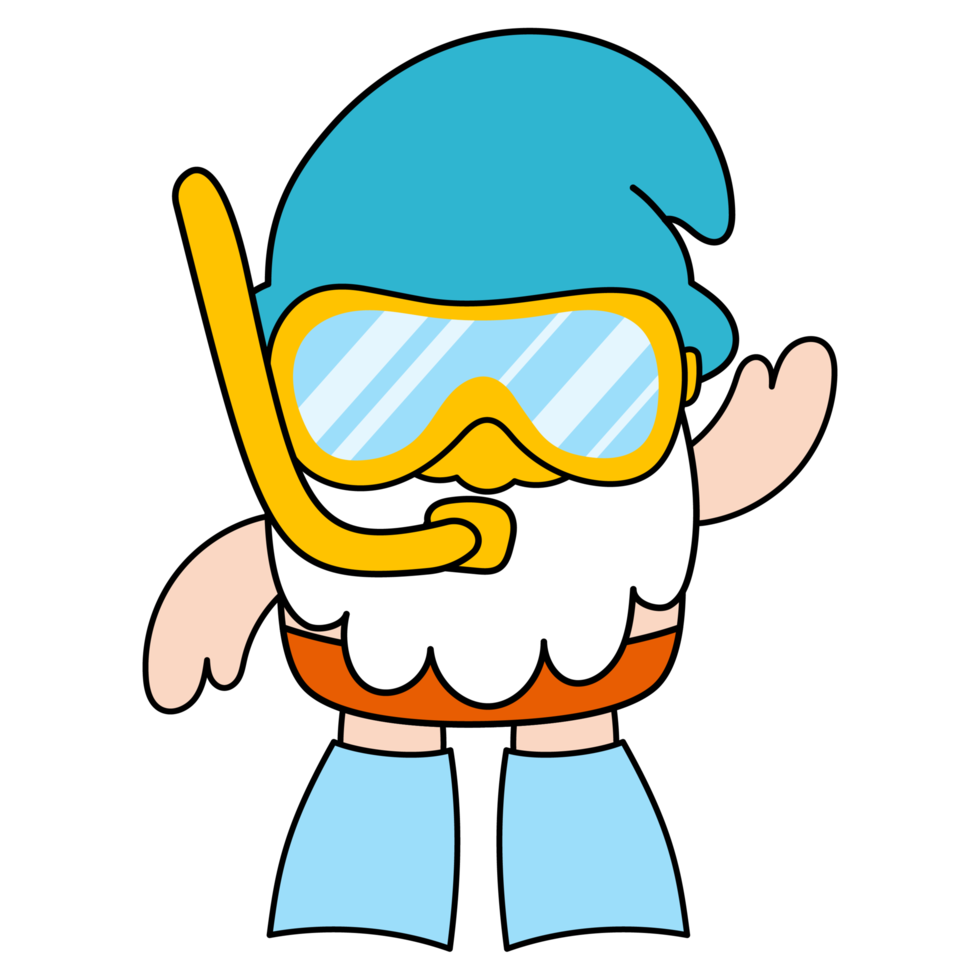 Gnomes dive clipart png