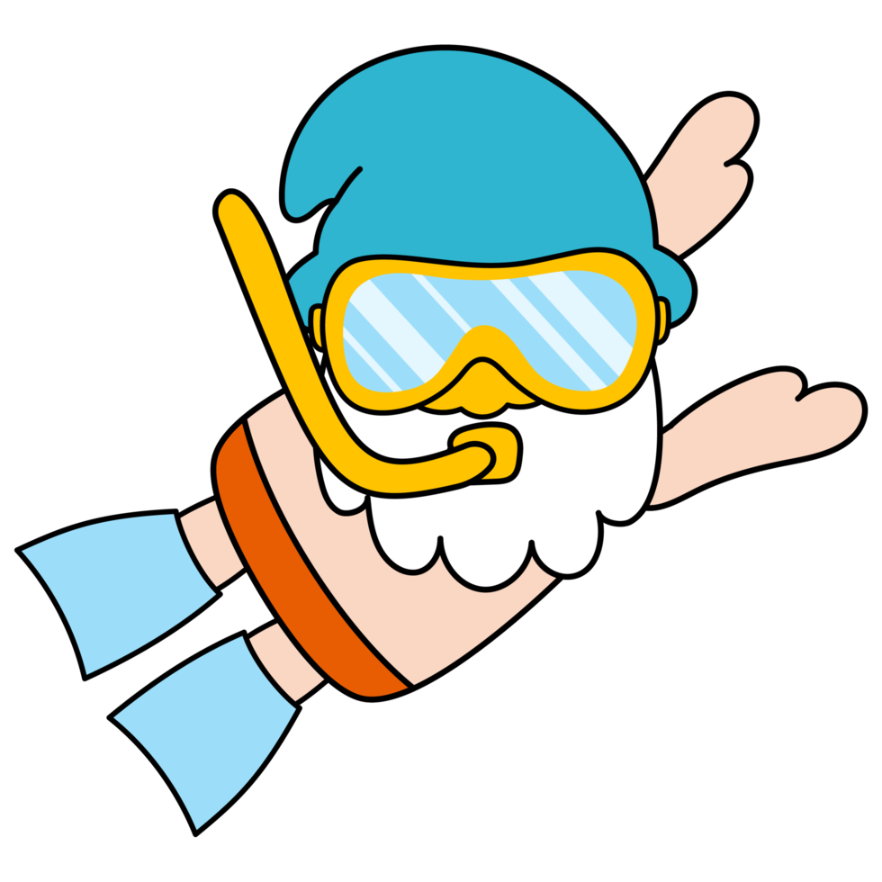 Gnomes dive clipart png