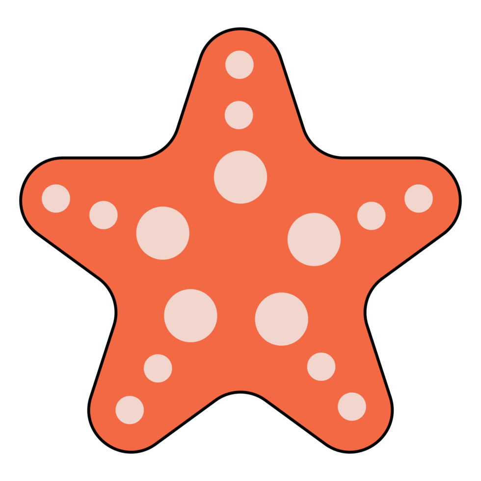 starfish Filled clipart png