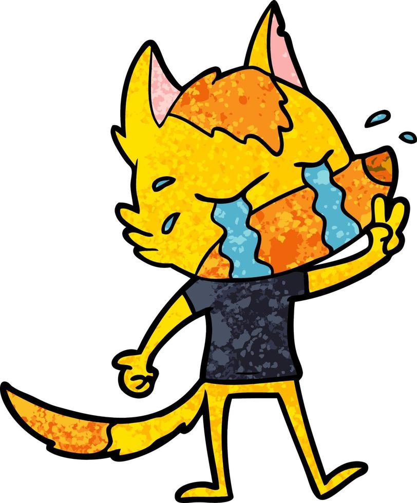 fox cartoon character vector