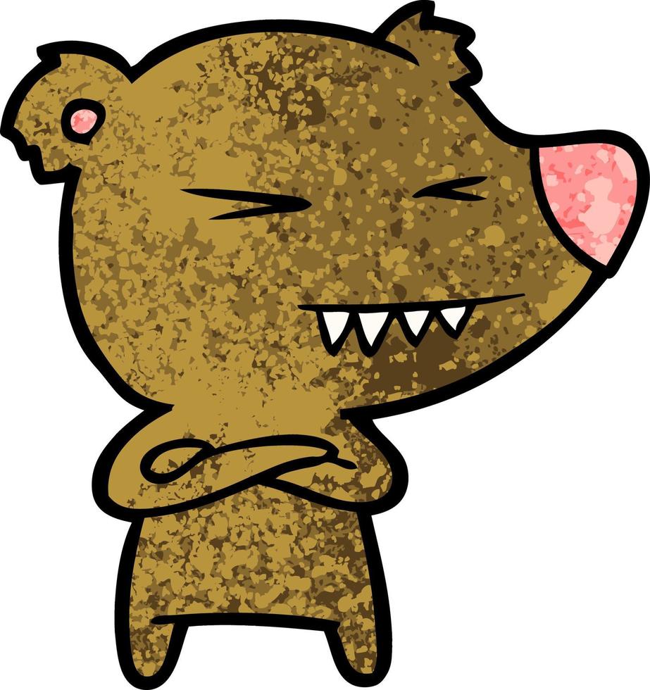 bear cartoon chraracter vector