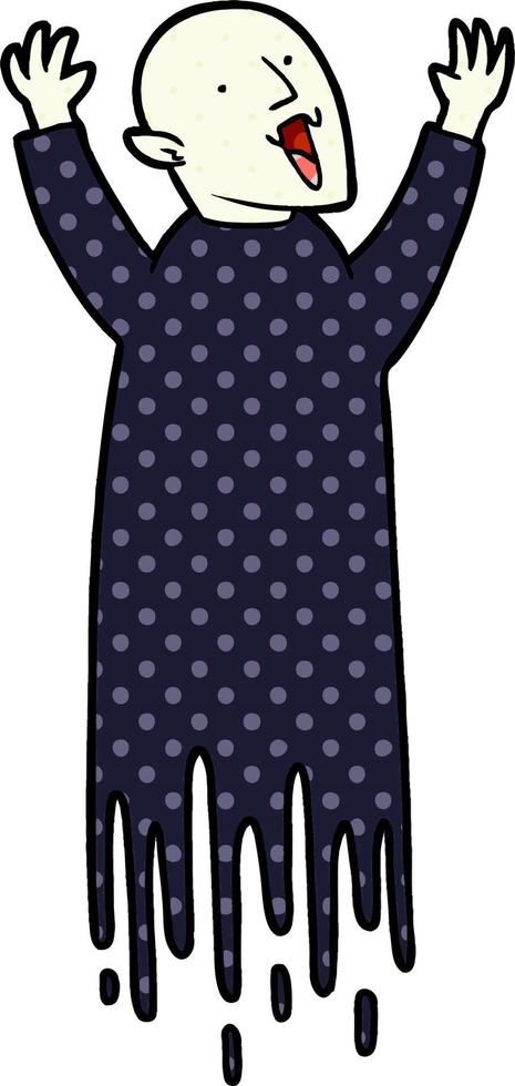 spooky cartoon vampire vector