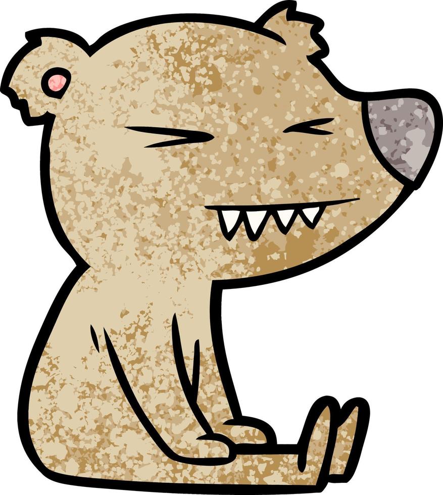 bear cartoon chraracter vector