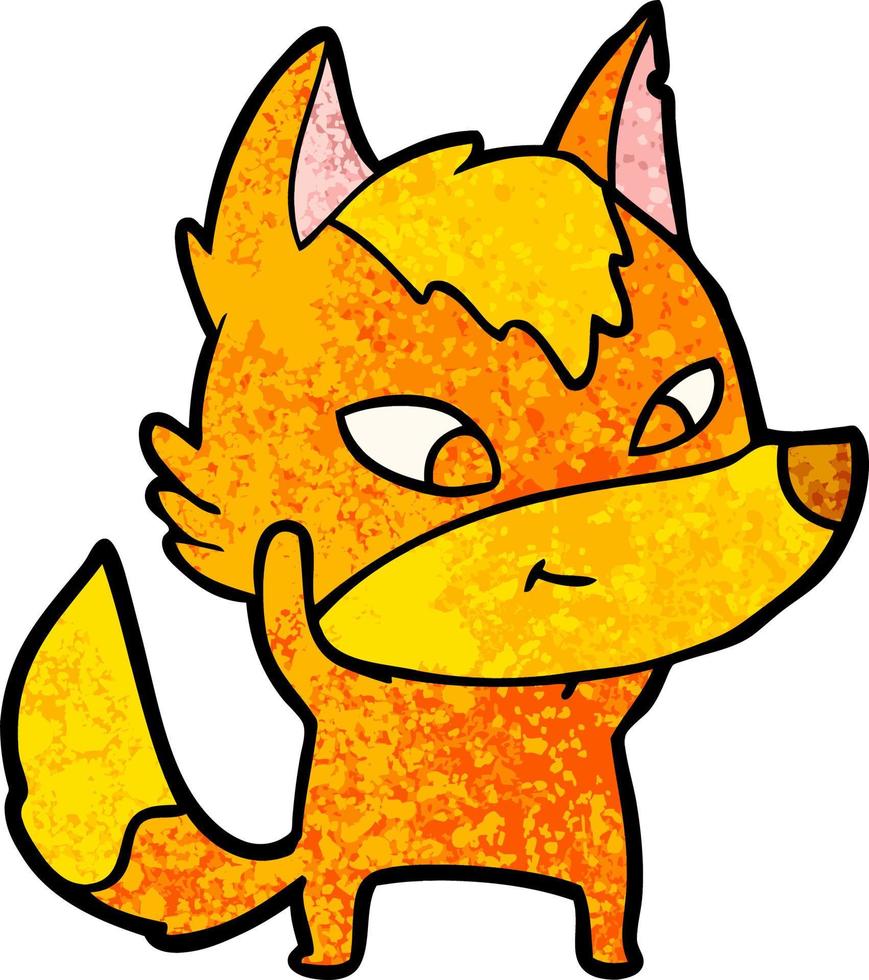 fox cartoon character vector