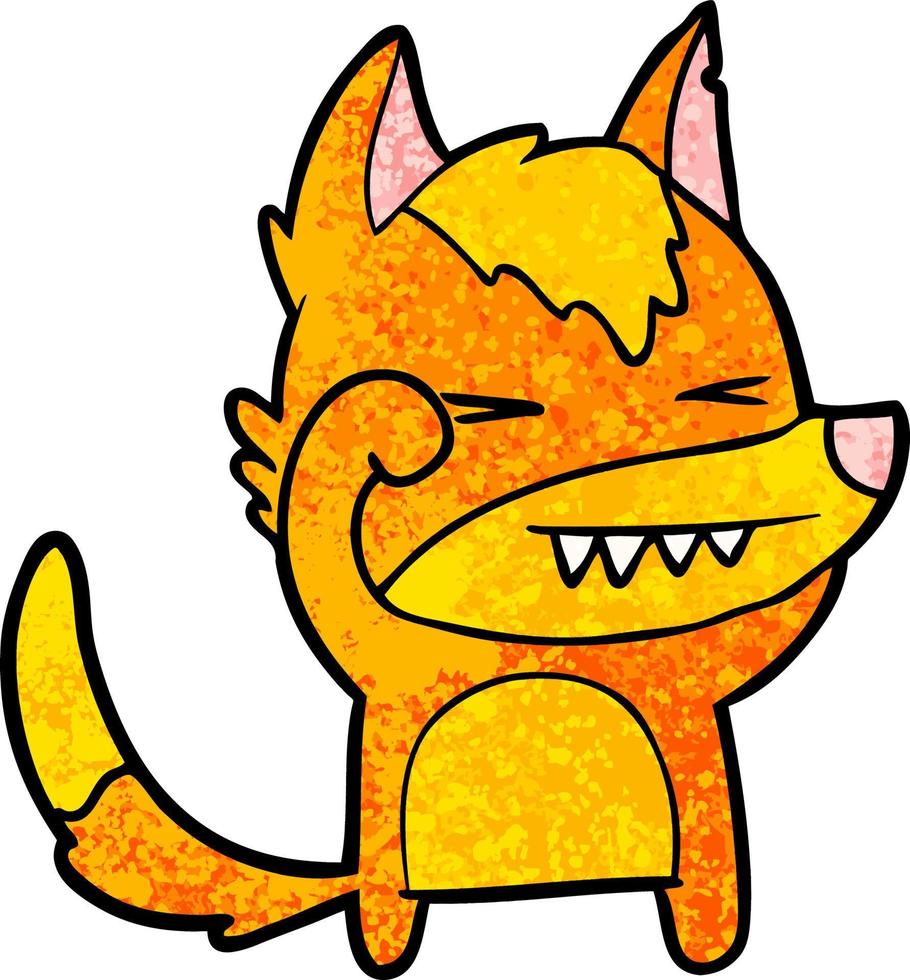 fox cartoon character vector