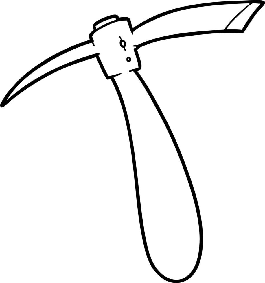 cartoon pick axe vector