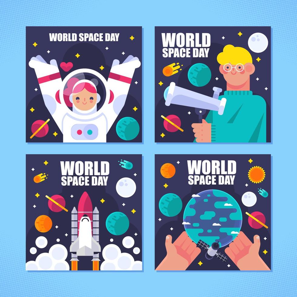 Space And Science Social Media Template 12376669 Vector Art at Vecteezy