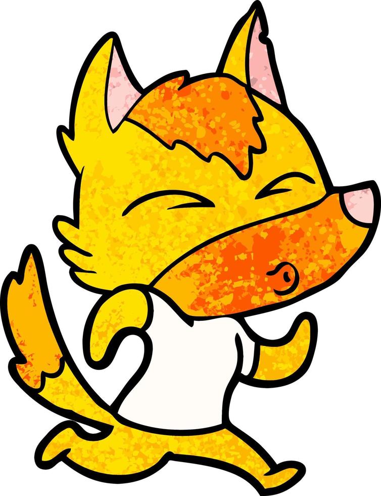 fox cartoon character vector