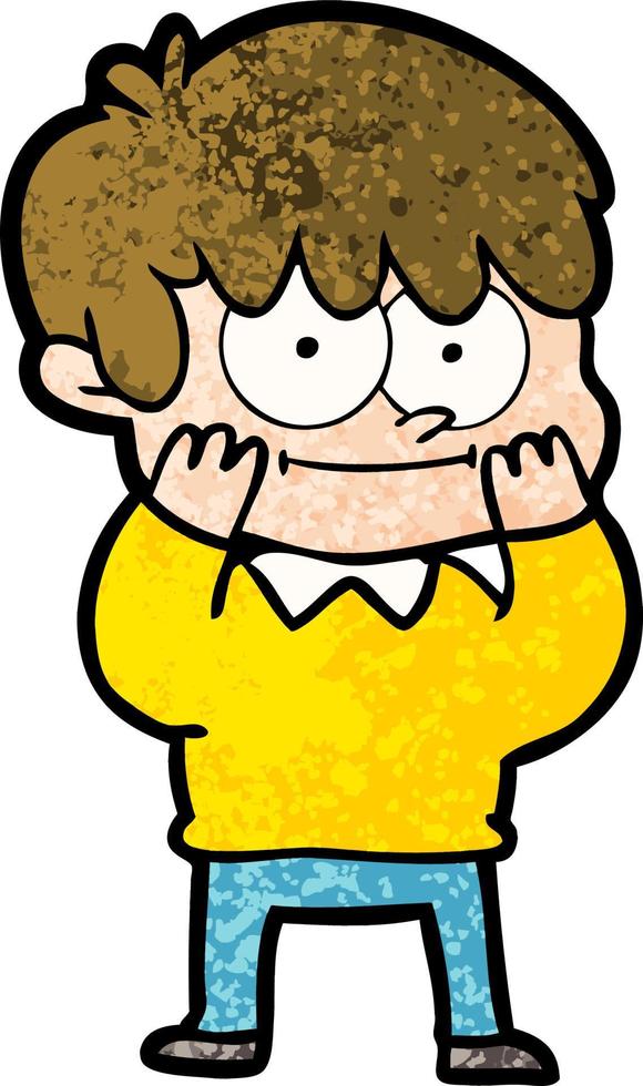 happy cartoon man vector
